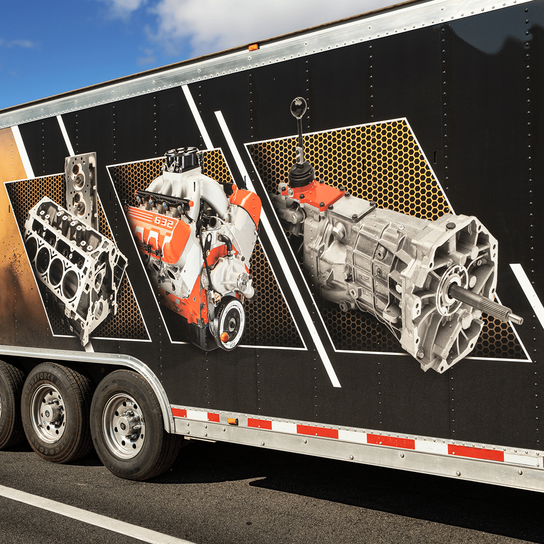 Chevrolet Performance trailer wrap