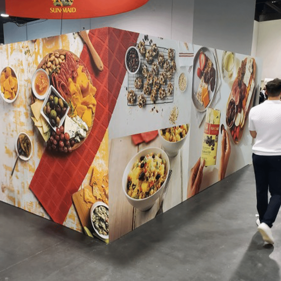 Event booth for a Food exposition