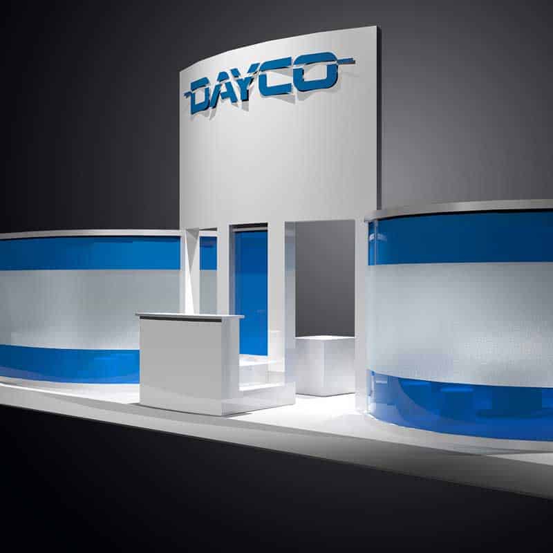 Dayco event display mockup