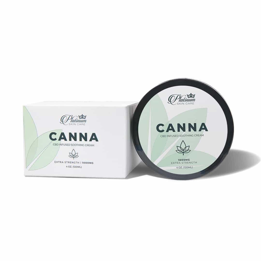 Image of Platinum Skin Care Canna packaging