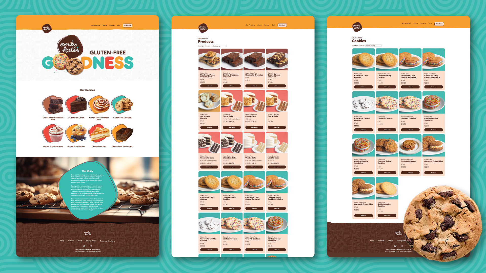 Examples of Emily Kate's web pages