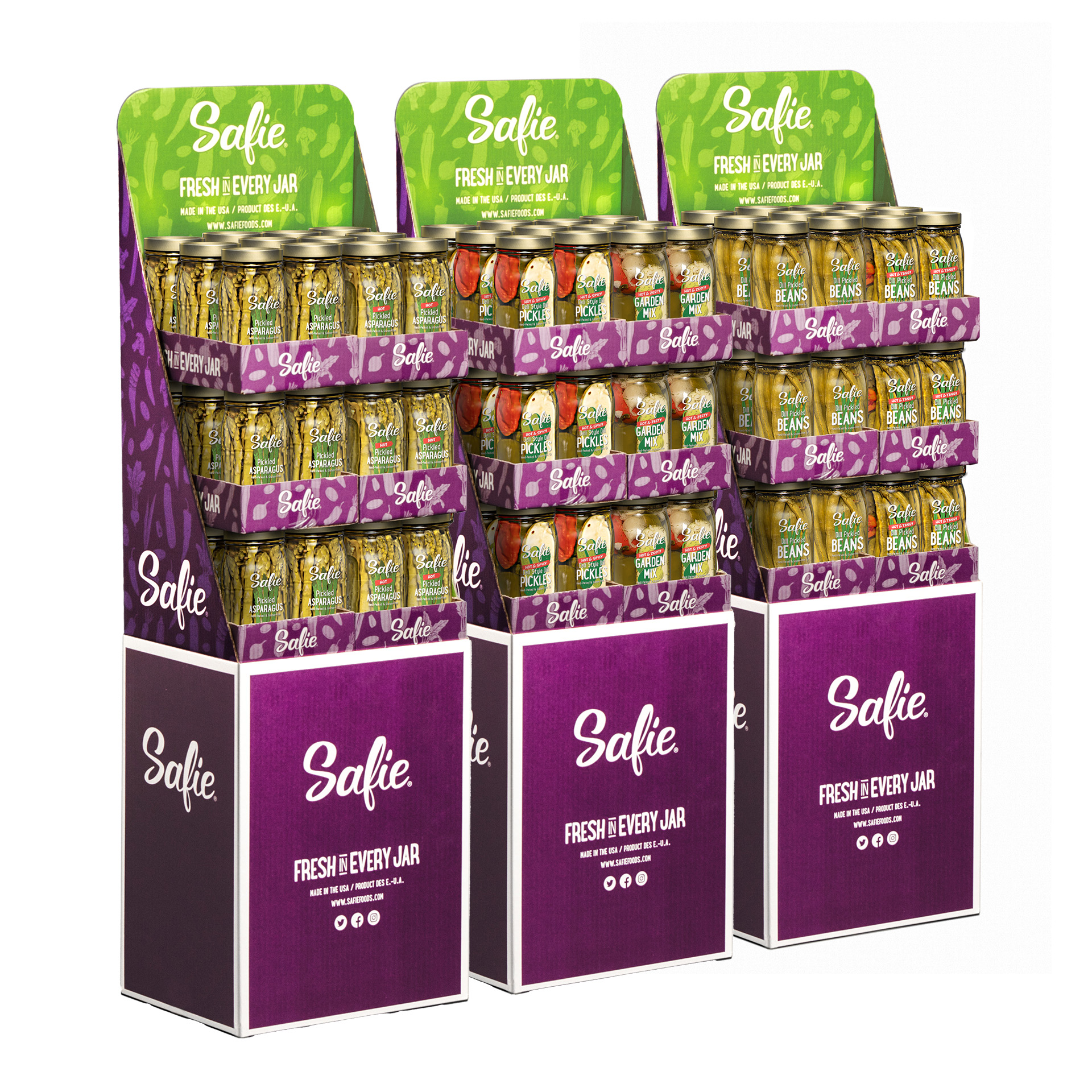 Point of Purchase displays for Safie products