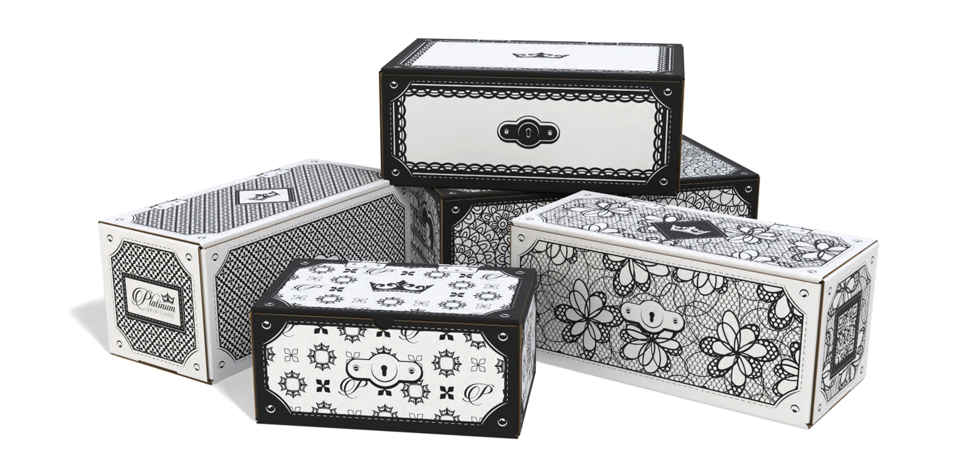 Platinum Skin Care shipping boxes