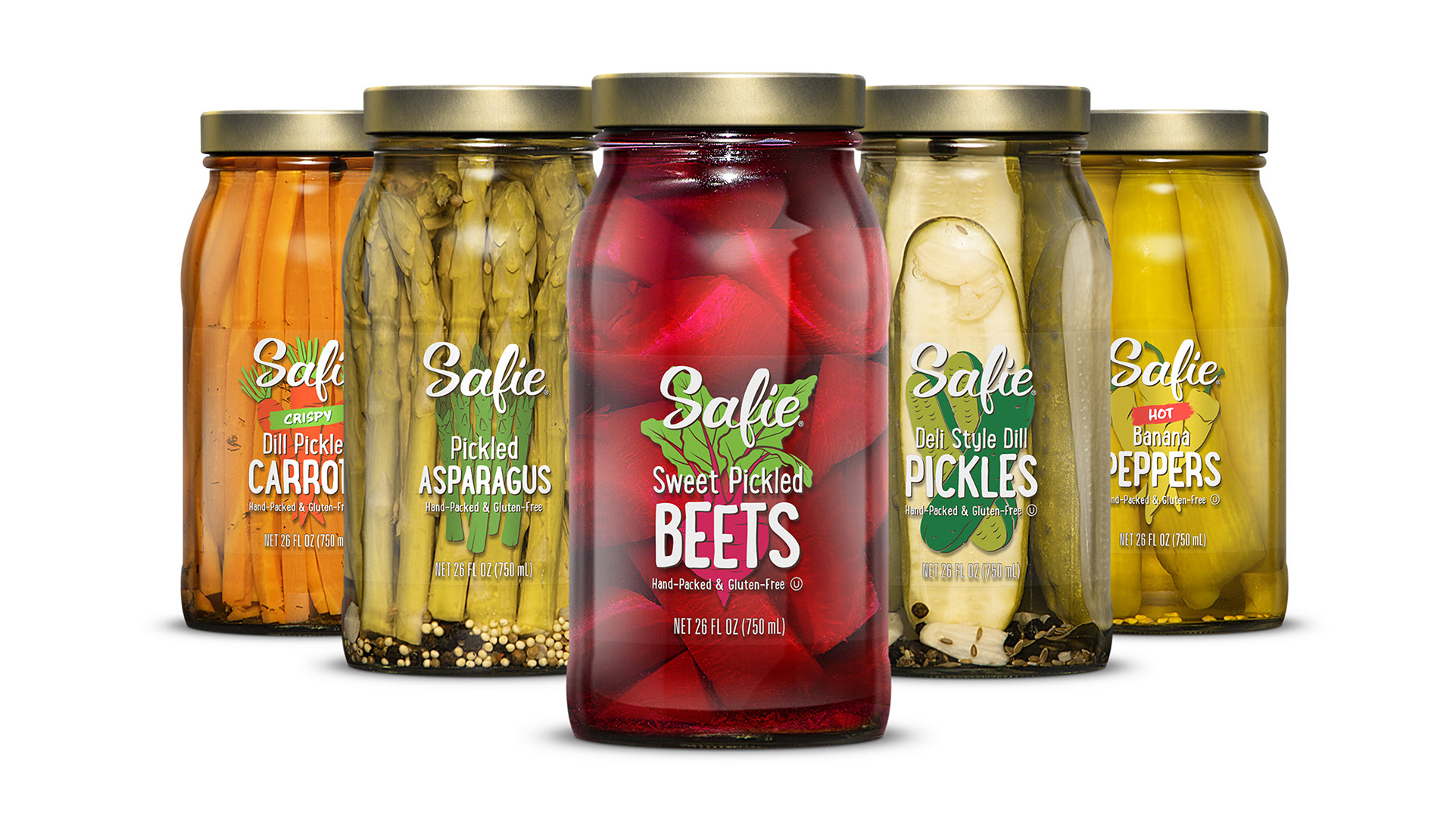 Array of Safie Specialty Foods jars